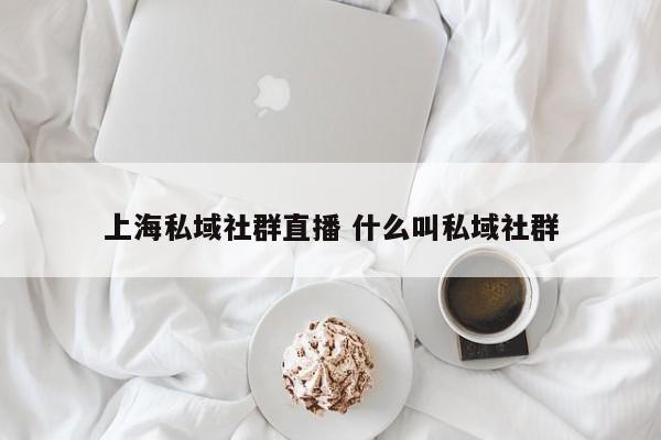 上海私域社群直播 什么叫私域社群