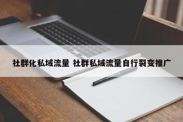 社群化私域流量 社群私域流量自行裂变推广